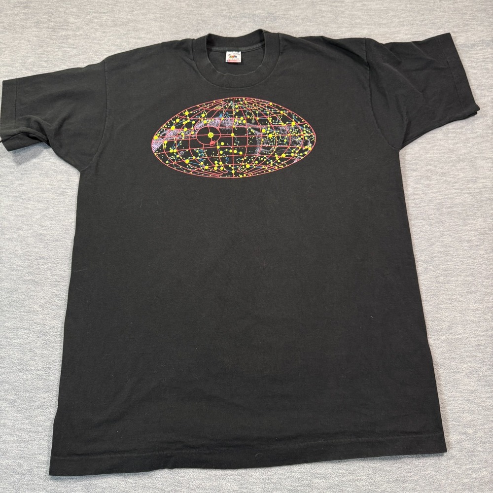 The B-52's Shirt Men XXL Black Graphic Interdimensional‎ Tourgardm Band Tour